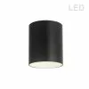 Dainolite 1-Pack Echo 5.12-in Matte Black Modern/Contemporary Integrated LED Flush Mount Light -Dainolite Sales 330845134 MainImage 001
