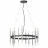 Dainolite Derry 24-Light Matte Black And Polished Chrome Transitional Chandelier 2 Dainolite Derry 24-Light Matte Black And Polished Chrome Transitional Chandelier -Dainolite Sales 330845135 MainImage 001