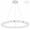 Dainolite Shelby 1-Light Modern/Contemporary White Chandelier