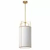 Dainolite Trapezoid Modern/Contemporary White And Gold 12-in Pendant Light -Dainolite Sales 330845161 MainImage 001