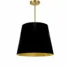 Dainolite Oversized Drum Modern/Contemporary Black And Gold 20-in Pendant Light 1 Dainolite Oversized Drum Modern/Contemporary Black And Gold 20-in Pendant Light -Dainolite Sales 330845180 MainImage 001