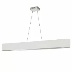 Dainolite Aubrey Modern/Contemporary Linear White And Silver 51-in LED Pendant Light