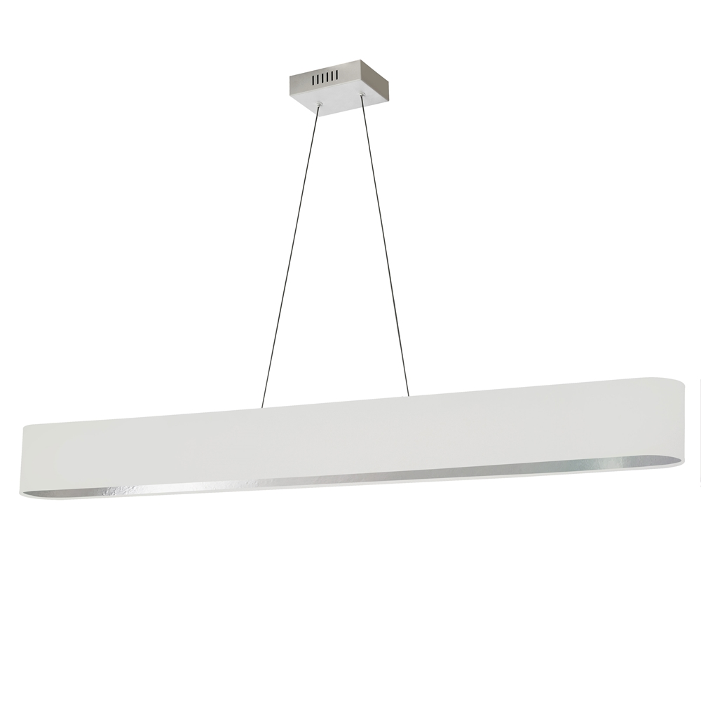 Dainolite Aubrey Modern/Contemporary Linear White And Silver 51-in LED Pendant Light 3 Dainolite Aubrey Modern/Contemporary Linear White And Silver 51-in LED Pendant Light