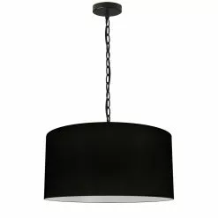 Dainolite Braxton Transitional Black 20-in Pendant Light