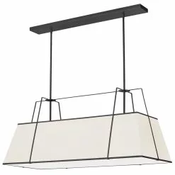 Dainolite Trapezoid 4-Light Cream Modern/Contemporary Chandelier