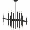 Dainolite Derry 20-Light Matte Black Transitional Chandelier