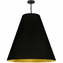 Dainolite Anaya Transitional Black And Gold 32-in Pendant Light