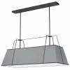 Dainolite Trapezoid 4-Light Grey Modern/Contemporary Chandelier