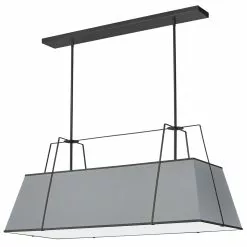 Dainolite Trapezoid 4-Light Grey Modern/Contemporary Chandelier