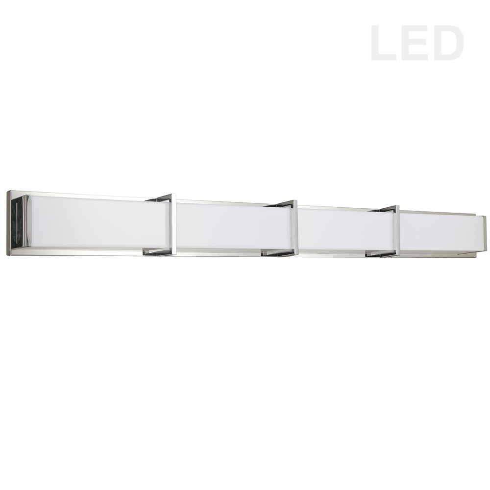 Dainolite Winston 1-Light 46.25-in Chrome Modern Vanity Light 3 Dainolite Winston 1-Light 46.25-in Chrome Modern Vanity Light