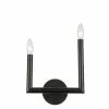 Dainolite 6.75-in W Nora 2-Light Matte Black Incandescent Wall Sconce 2 Dainolite 6.75-in W Nora 2-Light Matte Black Incandescent Wall Sconce -Dainolite Sales 330845371 MainImage 001