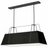 Dainolite Trapezoid 4-Light Black Modern/Contemporary Chandelier