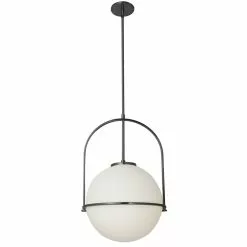 Dainolite Paola 15.5-in Black 1-Light Modern/Contemporary Kitchen Island Light