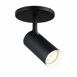 Dainolite Stanly 4.75-in 1-Light Black Modern/Contemporary Wall Sconce