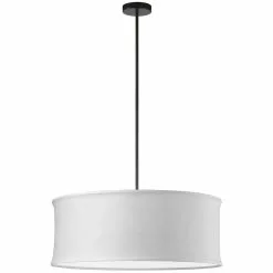 Dainolite Philis 26-in White 4-Light Transitional Pendant Light