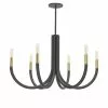 Dainolite Wand 6-Light Matte Black Modern/Contemporary Chandelier -Dainolite Sales 331051843 MainImage 001