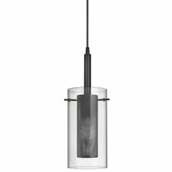 Dainolite Percy 5.5-in Black 1-Light Modern/Contemporary Kitchen Island Light