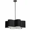 Dainolite Zulu 24-in Black 3-Light Modern/Contemporary Kitchen Island Light