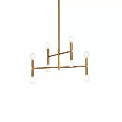 Dainolite Ava 8-Light Vintage Bronze Modern/Contemporary Chandelier