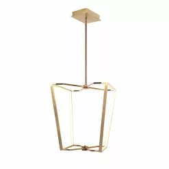 Dainolite Curant 1-Light White And Aged Brass Modern/Contemporary Chandelier
