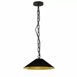 Dainolite Presley 20-in Black 1-Light Transitional Kitchen Island Light