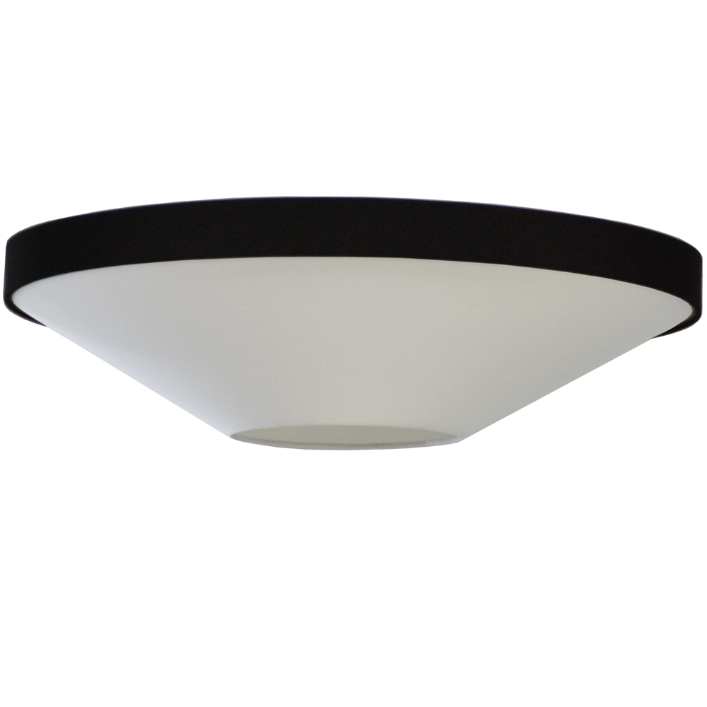 Dainolite Pietra 34-in Black Transitional LED Flush Mount Light 3 Dainolite Pietra 34-in Black Transitional LED Flush Mount Light