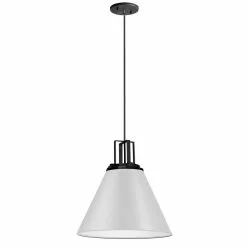 Dainolite Sonus 14-in White 1-Light Modern/Contemporary Pendant Light