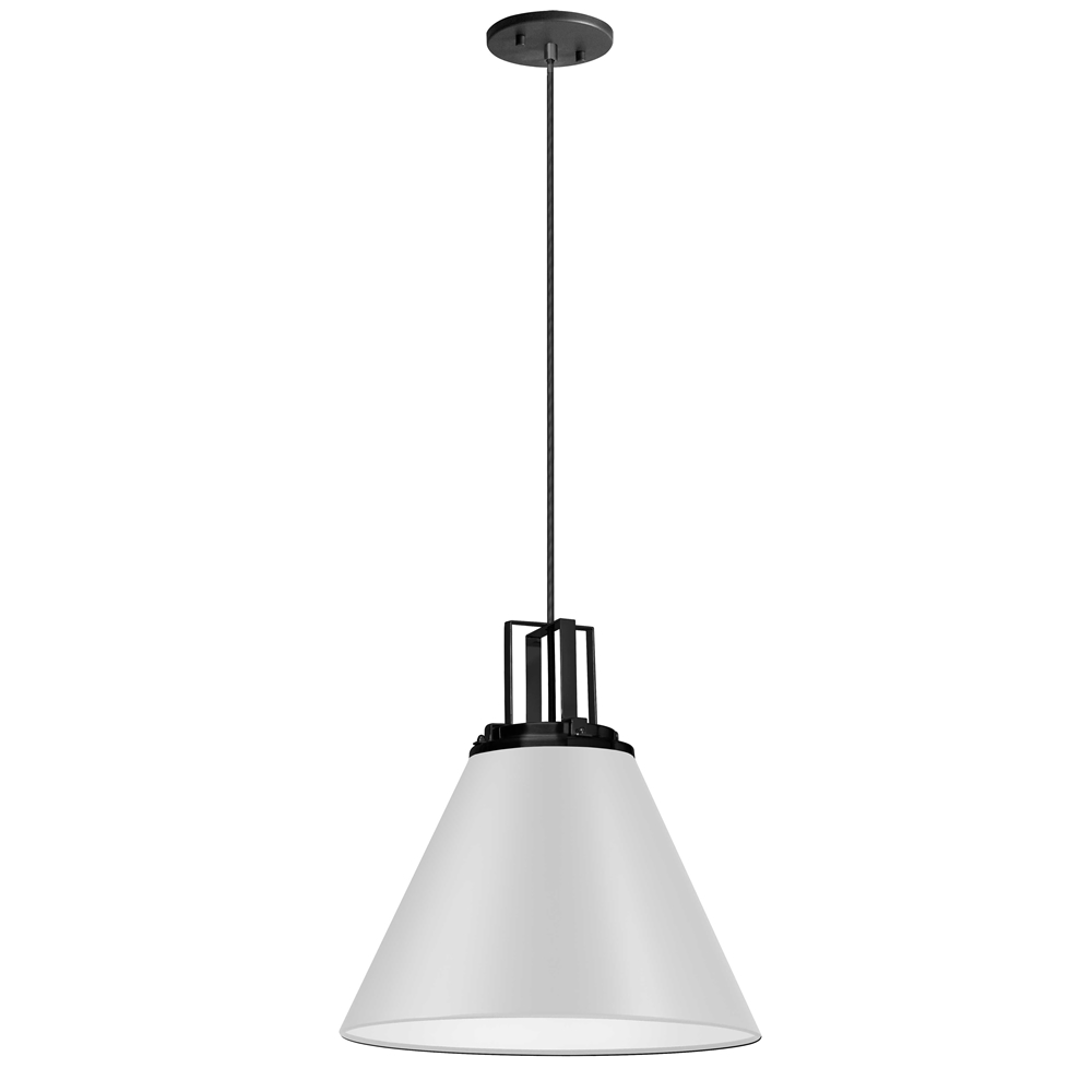 Dainolite Sonus 14-in White 1-Light Modern/Contemporary Pendant Light 3 Dainolite Sonus 14-in White 1-Light Modern/Contemporary Pendant Light