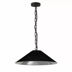 Dainolite Presley 26-in Black 1-Light Transitional Kitchen Island Light
