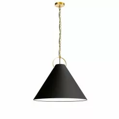 Dainolite Princeton 24-in Black 1-Light Modern/Contemporary Kitchen Island Light