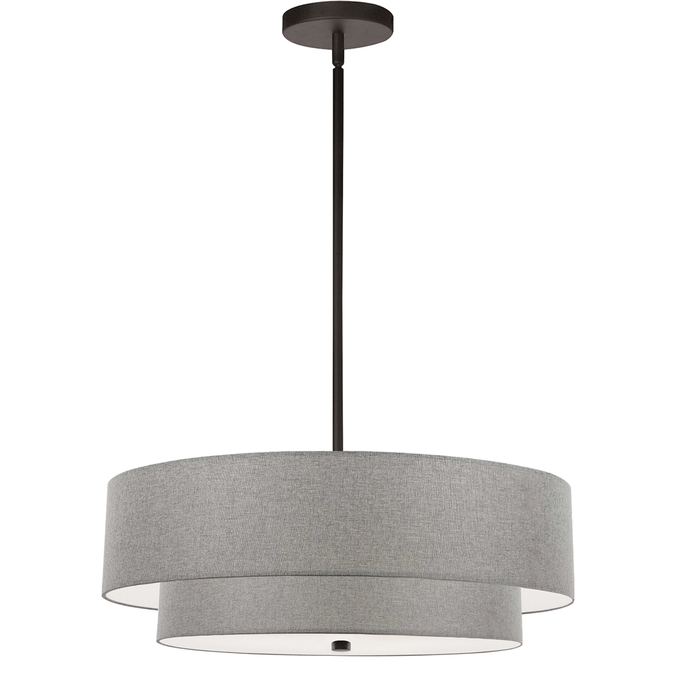 Dainolite Everly 20-in Black 4-Light Transitional Pendant Light 3 Dainolite Everly 20-in Black 4-Light Transitional Pendant Light