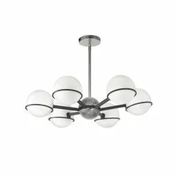Dainolite Sofia 6-Light Polished Chrome Modern/Contemporary Chandelier