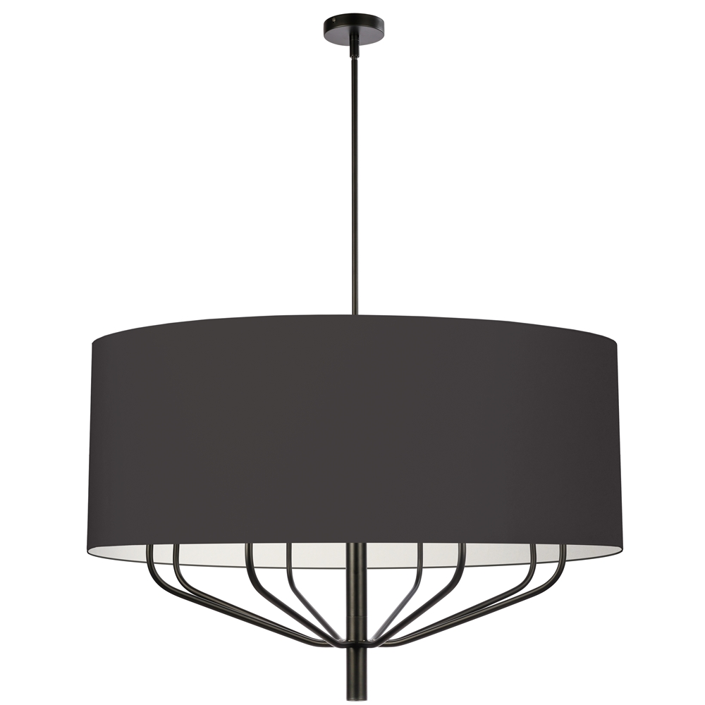 Dainolite Eleanor 8-Light Black And White Modern/Contemporary Chandelier 3 Dainolite Eleanor 8-Light Black And White Modern/Contemporary Chandelier