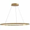 Dainolite Circulo 44-in Aged Brass 1-Light Modern/Contemporary Pendant Light -Dainolite Sales 331051967 MainImage 001