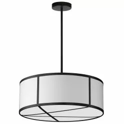 Dainolite Pernia 19-in Black 4-Light Modern/Contemporary Pendant Light