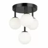 Dainolite Megallan 10.75-in Black Contemporary/Modern LED Flush Mount Light -Dainolite Sales 331051973 MainImage 001