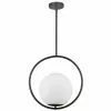 Dainolite Adrienna 15.75-in Black 1-Light Modern/Contemporary Kitchen Island Light