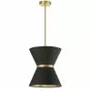 Dainolite Caterine 12-in Black 1-Light Transitional Pendant Light -Dainolite Sales 331051994 MainImage 001