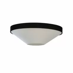 Dainolite Pietra 21-in Black Contemporary/Modern LED Flush Mount Light