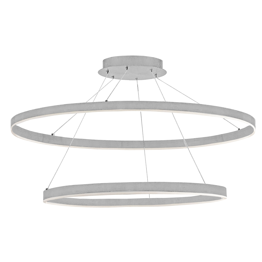 Dainolite Circulo 32-in Silver 1-Light Modern/Contemporary Pendant Light 3 Dainolite Circulo 32-in Silver 1-Light Modern/Contemporary Pendant Light