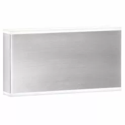 Dainolite Emery 10-in 2-Light Satin Chrome Modern/Contemporary Wall Sconce