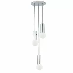 Dainolite Adams 6-in Polished Chrome 3-Light Modern/Contemporary Pendant Light