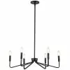 Dainolite Clayton 6-Light Black Modern/Contemporary Chandelier -Dainolite Sales 331052041 MainImage 001