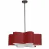 Dainolite Zulu 24-in Red 3-Light Modern/Contemporary Kitchen Island Light