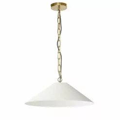 Dainolite Presley 26-in Cream 1-Light Transitional Kitchen Island Light