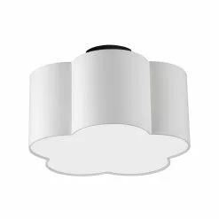 Dainolite Phlox 15-in White Contemporary/Modern LED Flush Mount Light