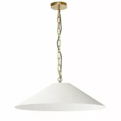 Dainolite Presley 32-in Cream 1-Light Transitional Kitchen Island Light