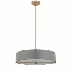 Dainolite Preston 20.75-in Grey 4-Light Modern/Contemporary Pendant Light