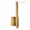Dainolite Wilson 4.5-in 2-Light Aged Brass Modern/Contemporary Wall Sconce -Dainolite Sales 331052060 MainImage 001