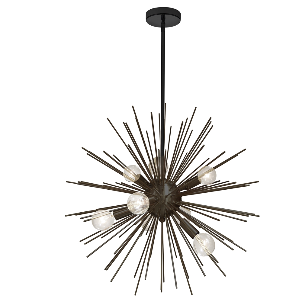 Dainolite Vega 24-in Black 8-Light Modern/Contemporary Pendant Light 3 Dainolite Vega 24-in Black 8-Light Modern/Contemporary Pendant Light